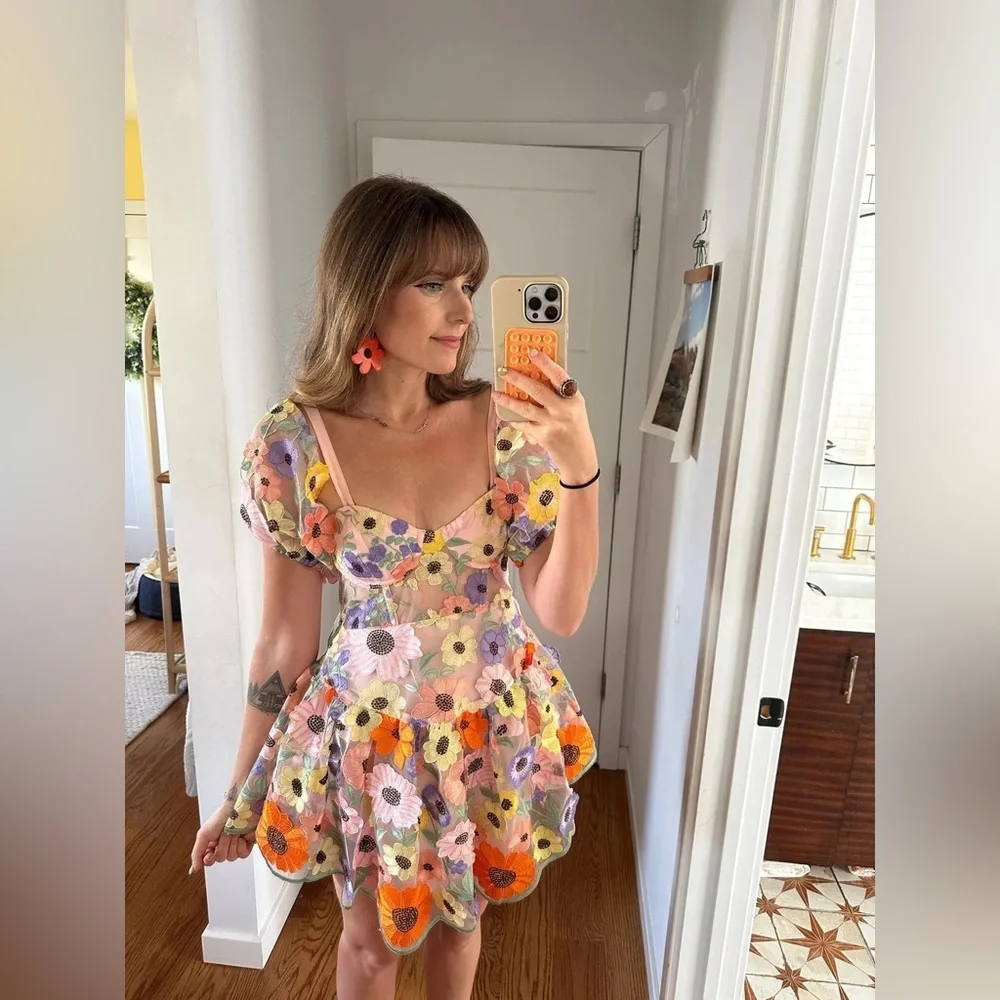 COPY - FOR LOVE & LEMONS Prato Mini Dress - Picture 4 of 10